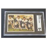 1957 Topps Hodges Snider Campanella Furillo SGC 5