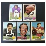 1975 Topps Football Card Lot of 5