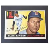 1955 Topps Eliis Kinder #115 White Back Red Sox