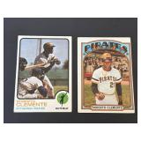 1972 & 1973 Topps Roberto Clemente Lot PIRATES