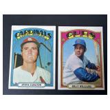 1972 Topps Steve Carlton & Billy Williams Lot HOF