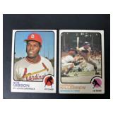 1973 Topps Bob Gibson & Harmon Killebrew Lot