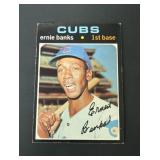 1971 Topps Ernie Banks Card #525 CUBS HOF