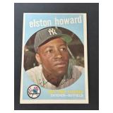 1959 Topps Elston Howard Card #395 YANKEES