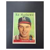 1958 Topps Eddie Mathews Card #440