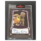 Gary Payton Autograph #d 2/6 The Glove HOF Leaf