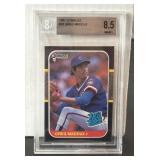 1987 Donruss Greg Maddux Rookie Card BGS 8.5