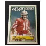 1983 Topps Joe Montana Card #169 49ers HOF