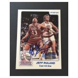 1984 Star Jeff Ruland Signed All-Star Card #10