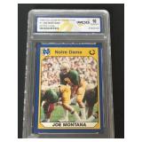1990 Joe Montana Notre Dame Card Graded 10