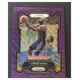 2023 Prizm LeBron James Purple Wave Monopoly SP