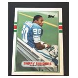 1989 Topps Barry Sanders Rookie Card HOF Lions
