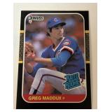 1987 Donruss Greg Maddux Rookie Card HOF 'er