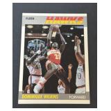 1987 Fleer Dominique Wilkins #118 Hawks HOF