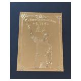 Nolan Ryan 23kt Gold Strikeout King 5,714