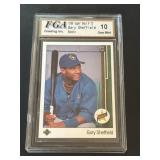 1989 UD Gary Sheffield Rookie Card HOF Graded 10