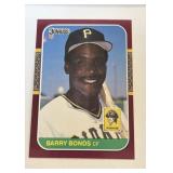 1987 Donruss Barry Bonds Rookie Opening Day