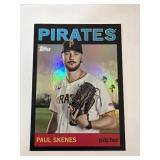 Topps Paul Skenes Black Foil Holo SP