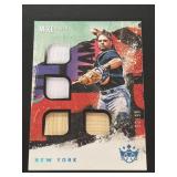 Mike Piazza Quad Jersey & Bat #d 5/25 Diamond King