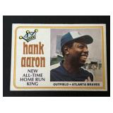 1974 Topps Hank Aaron HR King Card #1 RARE