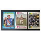 Topps 1971 1973 Fran Tarkenton Bob Griese 1973