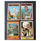 Topps Bob Griese John Riggins Maynard Buoniconti