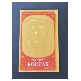 1965 Sandy Koufax Topps Embossed DODGERS