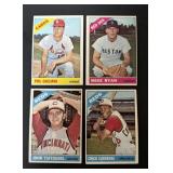 1966 Topps Baseball 4 Card Lot