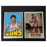 1972 & 1973 Topps Connie Hawkins HOF 'er