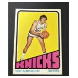 1972 Topps Dave DeBusschere Card #105 KNICKS