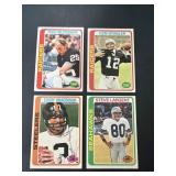 1978 Topps Bradshaw Stabler Largent Biletnikoff