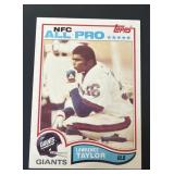 1982 Topps Lawrence Taylor Rookie Card GIANTS HOF