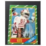 1986 Topps Jerry Rice Rookie Card 49ers HOF