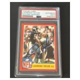 Lawrence Taylor Autograph 1985 Topps PSA/DNA