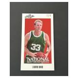 Larry Bird Mini #ed 1/4 Leaf Boston Celtics RARE
