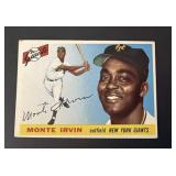 1955 Topps Monte Irvin Card #100 White Back HOF