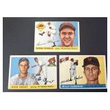 1955 Topps Baseball Card Lot of 3