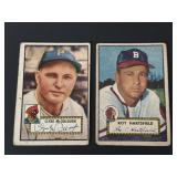 1952 Topps Baseball Card Lot of 2