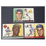 1955 Topps Basebal Card Lot of 3