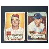 1952 Topps Baseball Card Lot of 2
