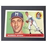 1955 Topps Warren Spahn #31 White Back BRAVES