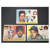 1955 Topps Baseball Card Lot of 3