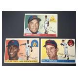 1955 Topps Baseball Card Lot of 3