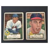 1952 Topps Baseball Lot of 2 Cards
