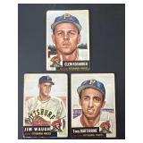 1953 Topps Baseball Card Lot of 3 PIRATES