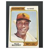 1974 Topps Willie McCovey Washington Version