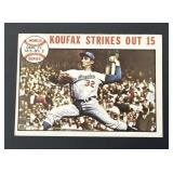 1964 Topps Sandy Koufax Strikes Out 15 Card #136