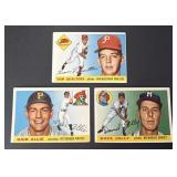 1955 Topps Baseball Card Lot of 3