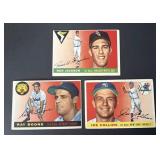 1955 Topps Baseball Card Lot of 3