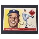 1955 Topps Johnny Podres Card #25 DODGERS